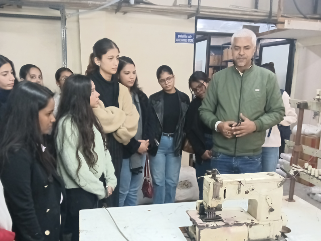 students at garment unit