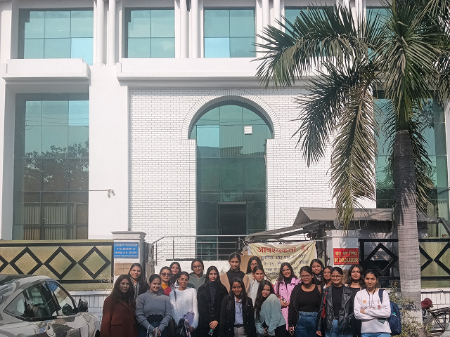 students observing stitching
