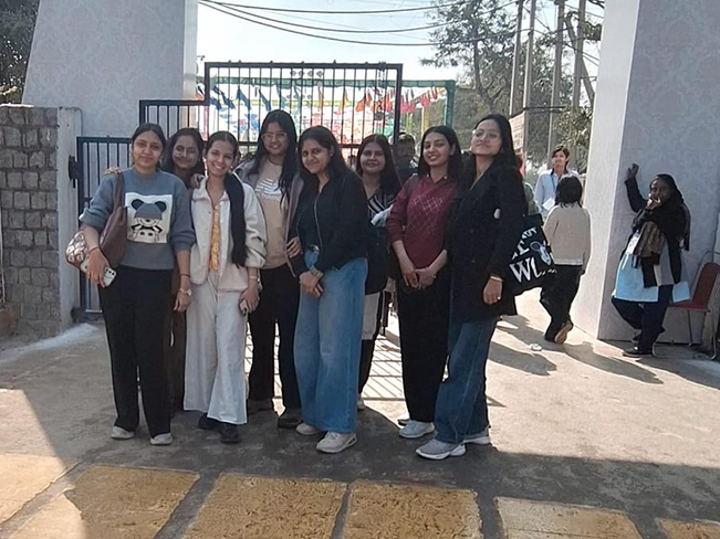 students observing traditional craftsmanship