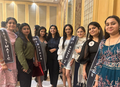 freshers performing on stage during the celebration