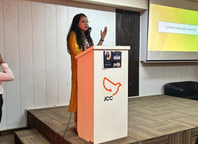 students at a drama lecture