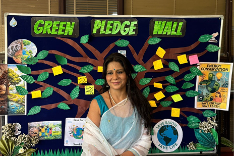 Students contributing to donation drive