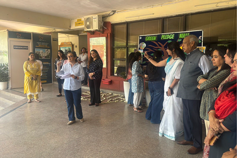 Students contributing to donation drive